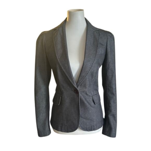 Marc Jacobs Dark Denim Fitted Blazer/Jacket, Size 6 MINT. - Picture 11 of 11